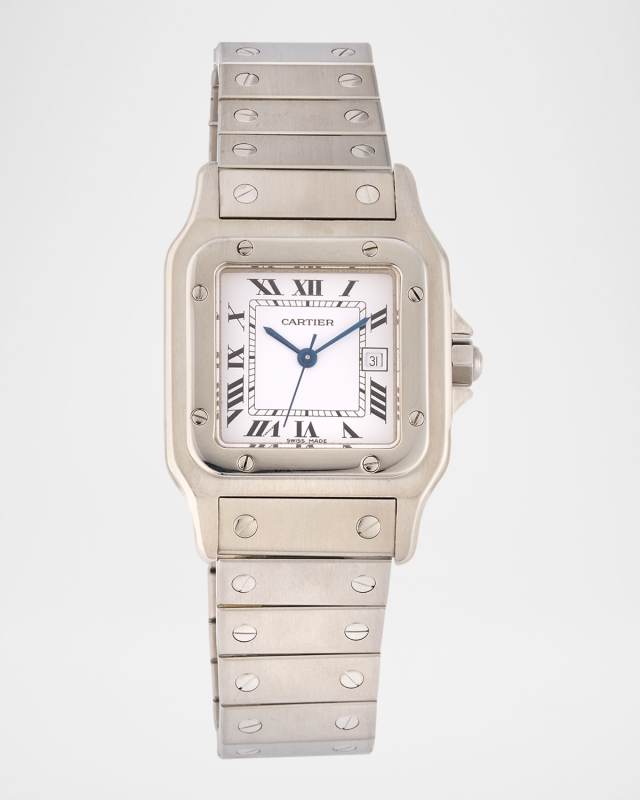 Cartier Stainless Steel Santos Carree 41mm Vintage 1980s Watch